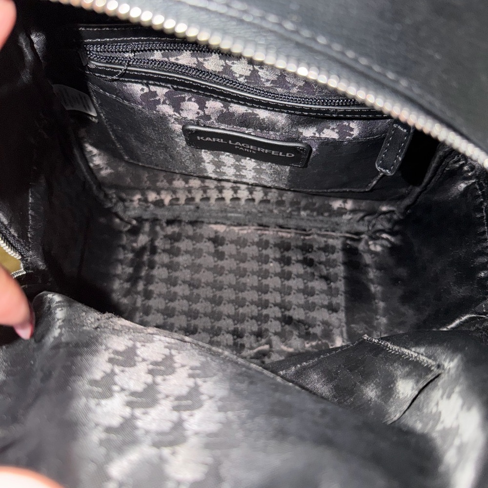 Karl Lagerfeld Black Interior Backpack - Picture 4 of 4